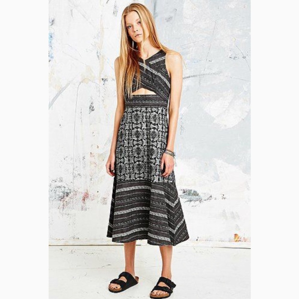 Free People Tribal Tale Cut Out Dress